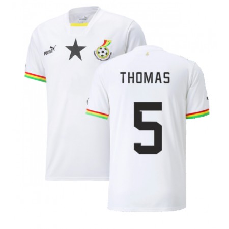 Camiseta de fútbol Ghana Thomas Partey 5 1ª equipación Copa Mundo 2022 Camiseta de fútbol Ghana Thomas Partey 5 1ª equipación Copa Mundo 2022
